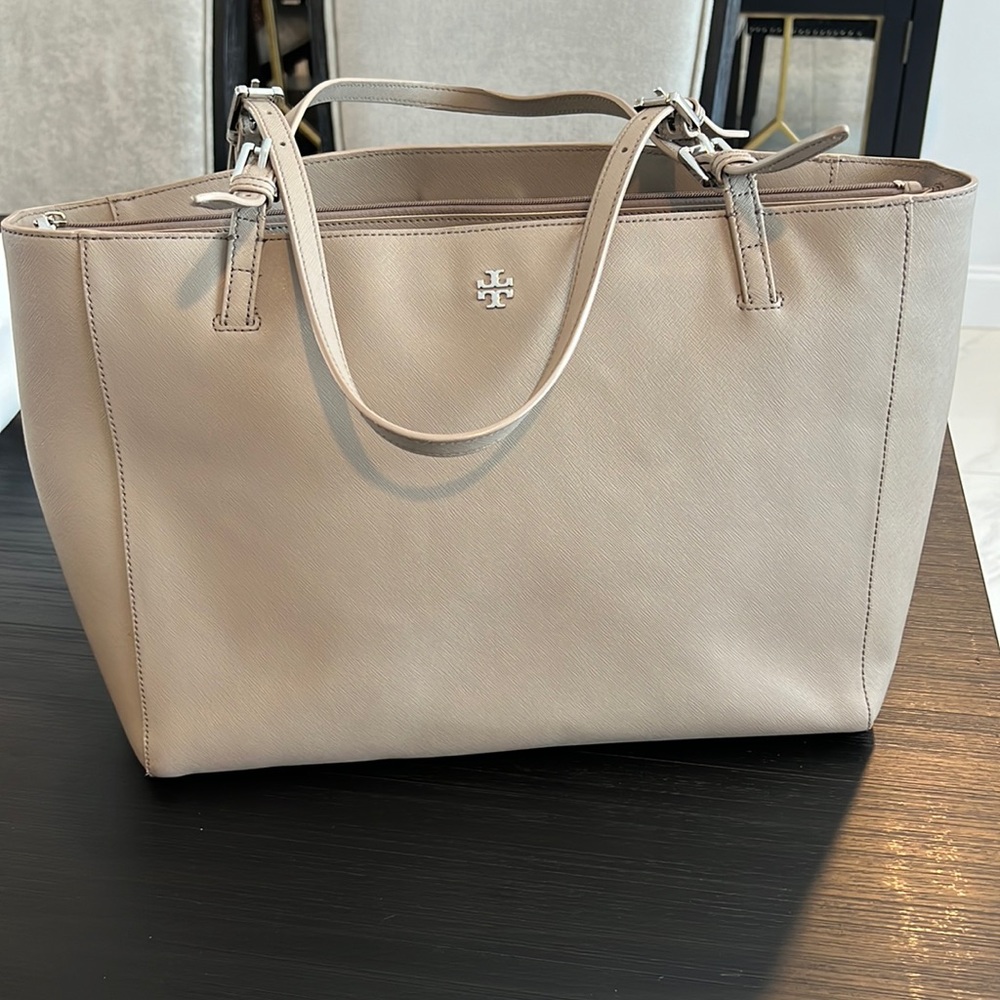 Tory Burch Saffiano Leather Tote Bag